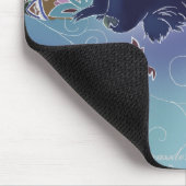 真夜中のポメラニア犬のマウスパッド マウスパッド (コーナー)