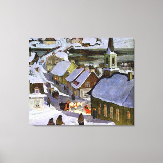 真夜中のミサ素晴らしス絵画、アート キャンバスプリント (正面)