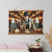 真夜中のミステリ表現ー- Noir Detective 吊り下げ型タペストリー (寝室)