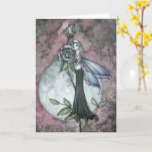 真夜中のモーリーハリスンによるばら色の挨拶状 カード (黄色い花)