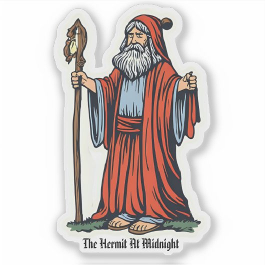 真夜中の仙人 シール (正面)