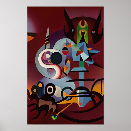 真夜中の儀式のビジョン – Ken Gage Art ポスター (正面)