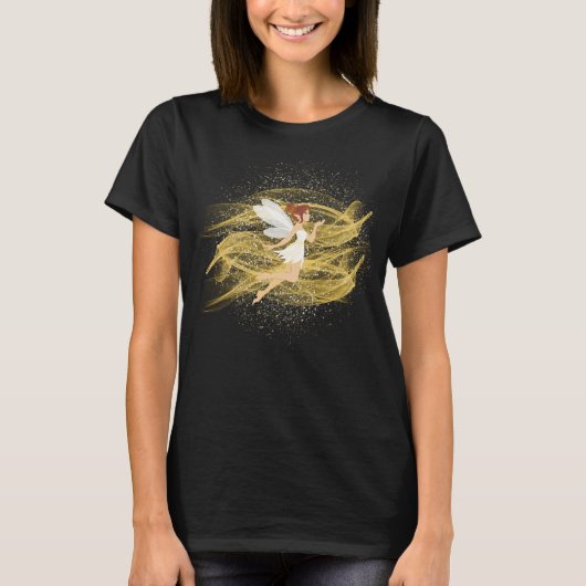 真夜中の光の妖精 Tシャツ (正面)