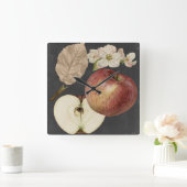 真夜中の収穫II スクエア壁時計 (ホーム)