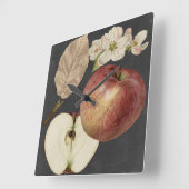 真夜中の収穫II スクエア壁時計 (傾斜)