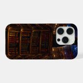 "真夜中の図書館の猫 iPhoneケース (裏面横)