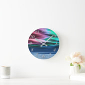 真夜中の夜明け時計 ラウンド壁時計 (ホーム)