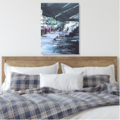 真夜中の太陽に保護される キャンバスプリント (インサイチュ (寝室))