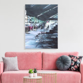 真夜中の太陽に保護される キャンバスプリント (インサイチュ (リビング))