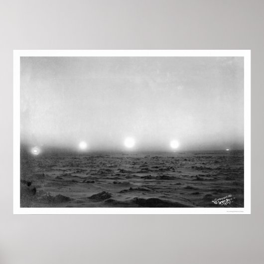 真夜中の太陽のタイムラプス1911 ポスター (正面)