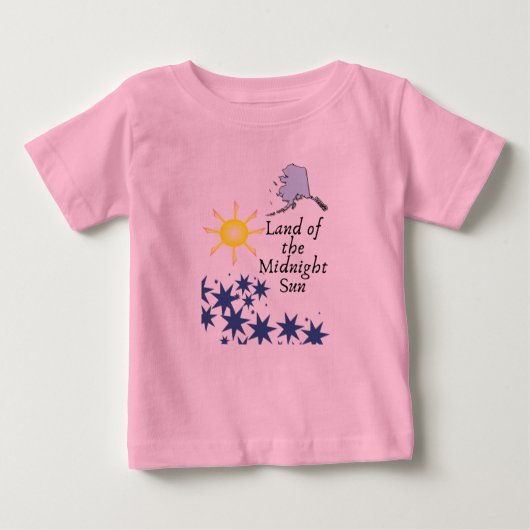 『真夜中の太陽の国』 ベビーTシャツ (正面)