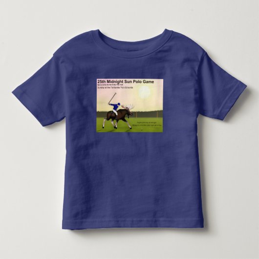 真夜中の太陽ポロシャツ トドラーTシャツ (正面)