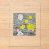 真夜中の子猫の冒険_招待状カード アクリル招待状 (正面)