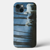 真夜中の幽霊のようなペルシュロンの馬 Case-Mate iPhoneケース (裏面)