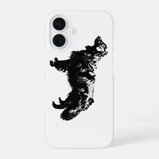 真夜中の庭の見張り iPhone 16ケース (裏面)