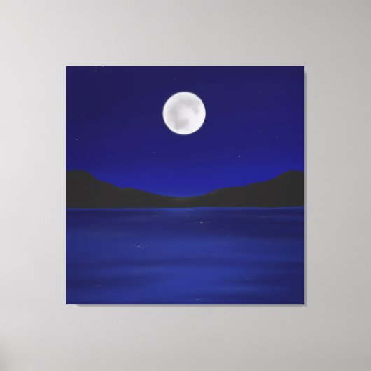 真夜中の抱擁 キャンバスプリント (正面)
