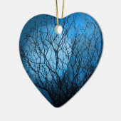 真夜中の月 セラミックオーナメント (左)