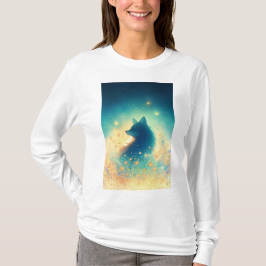 真夜中の森の守護者 Tシャツ (正面)