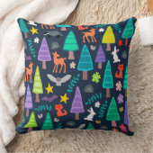 真夜中の森 クッション (ブランケット)