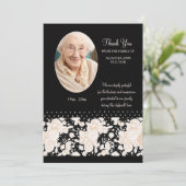 真夜中の死別の写真のサンキューカード サンキューカード (スタンド正面)