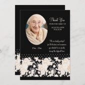 真夜中の死別の写真のサンキューカード サンキューカード (正面/裏面)