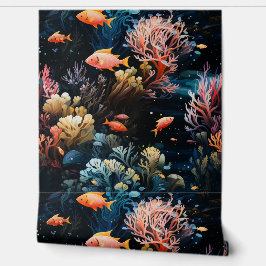 真夜中の海の下 壁紙