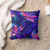 真夜中の熱帯雨林 クッション (ブランケット)