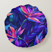 真夜中の熱帯雨林 ラウンドクッション (裏面)