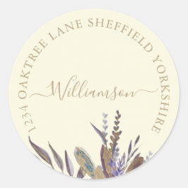 真夜中の紅葉ラベル ラウンドシール