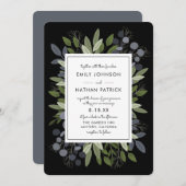 真夜中の結婚式の小枝 招待状 (正面/裏面)