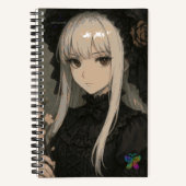 真夜中の花の乙女の優雅さ ノートブック (正面)