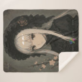 真夜中の花嫁の華麗さプレミアム シェルパブランケット (正面(横))