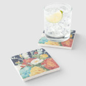 真夜中の花模様I ストーンコースター (横)