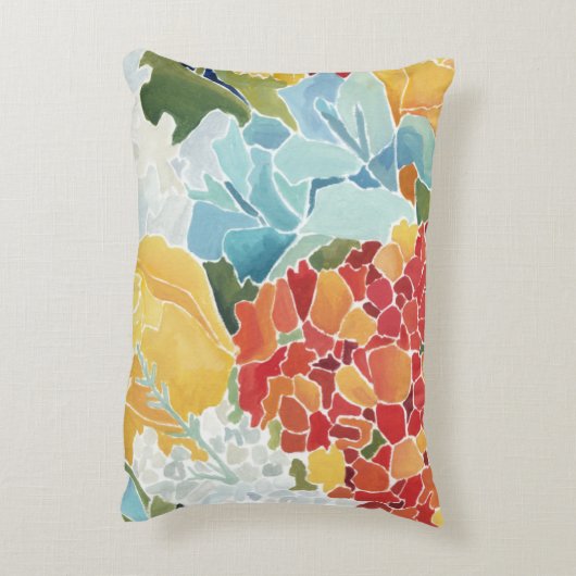 真夜中の花模様II アクセントクッション (裏面(縦))