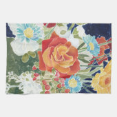 真夜中の花模様IV キッチンタオル (横)