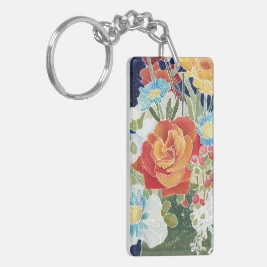 真夜中の花模様IV キーホルダー (正面左)