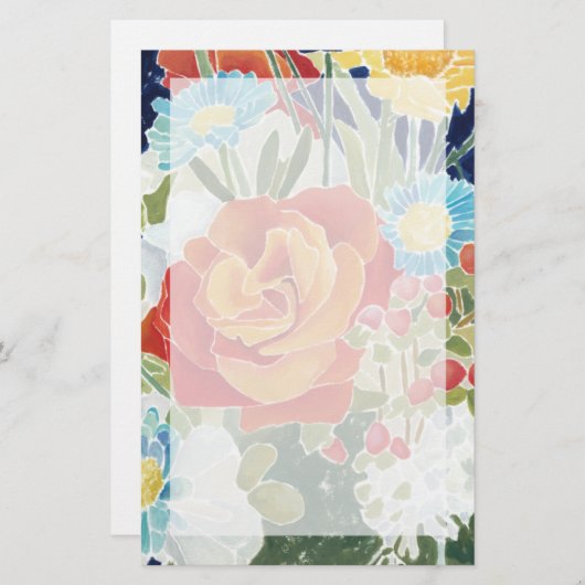 真夜中の花模様IV 便箋 (正面/裏面)