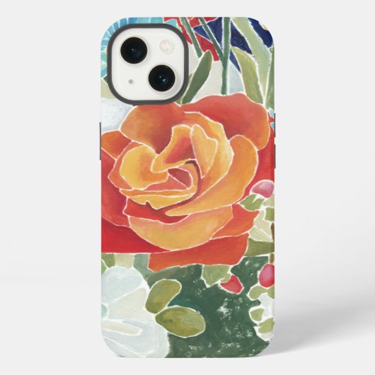 真夜中の花模様IV iPhoneケース (裏面)