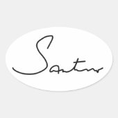 真夜中の蔵書票 楕円形シール (正面)