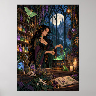 真夜中の薬局 魔女のポーション ファンタジー ポスター
