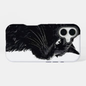 真夜中の視線 iPhone 16ケース (裏面横)