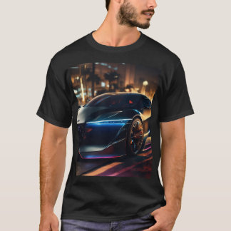 真夜中の速度:超現実的なコンセプトカーo tシャツ