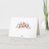 真夜中の開花 春の花嫁の幻想的な結婚式場 カード (裏面)