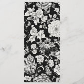 真夜中の開花：暗いフローラエレガントな結婚式 メニュー (裏面)