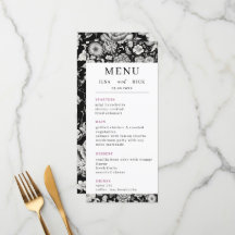 真夜中の開花：暗いフローラエレガントな結婚式