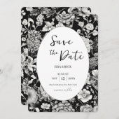 真夜中の開花：暗いフローラ日付を保存 セーブザデート (正面/裏面)