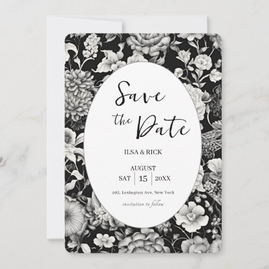 真夜中の開花：暗いフローラ日付を保存 セーブザデート (正面)