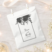 真夜中の開花：暗いフローラ結婚の フェイバーバッグ (クリップ留めされた状態)