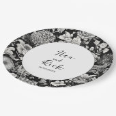 真夜中の開花：暗いフローラ結婚の ペーパープレート (アングル)