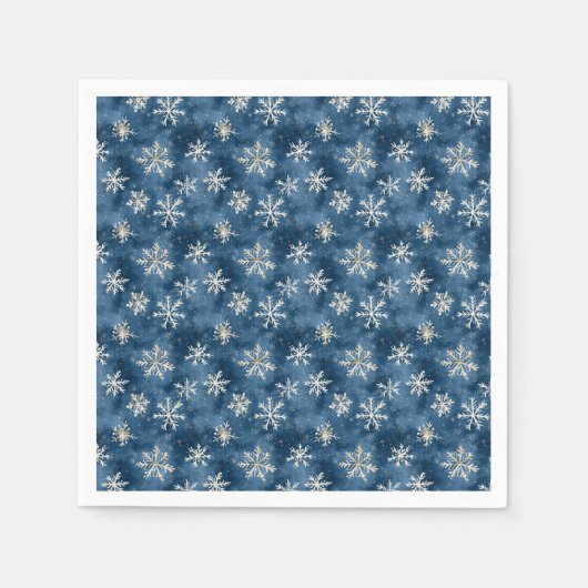 真夜中の雪あられ スタンダードカクテルナプキン (正面)